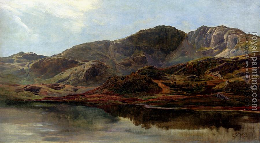 Sidney Richard Percy : Landscape With A Lake And Mountains Beyond